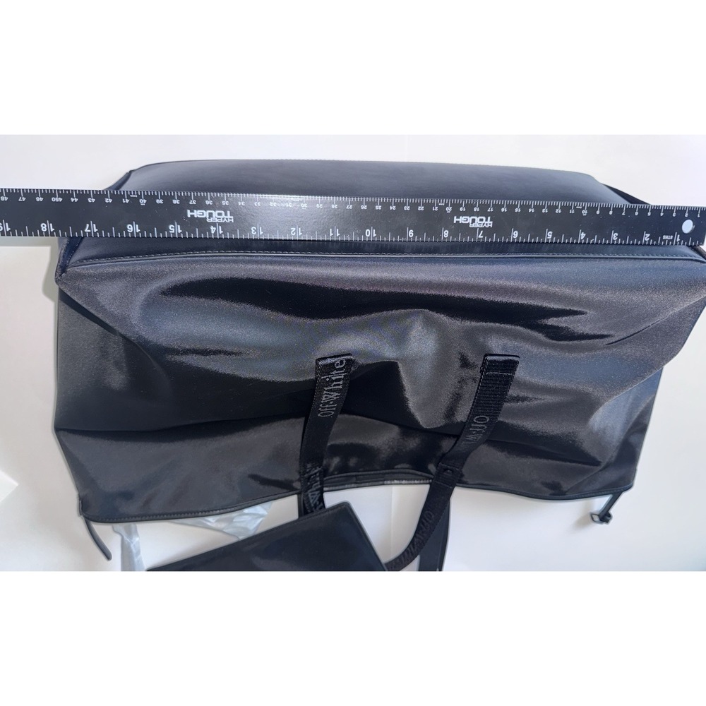 Off-White™ Black Logo Day Off Tote Large Bag and Detachable Pouch Off White NWT - Picture 7 of 8
